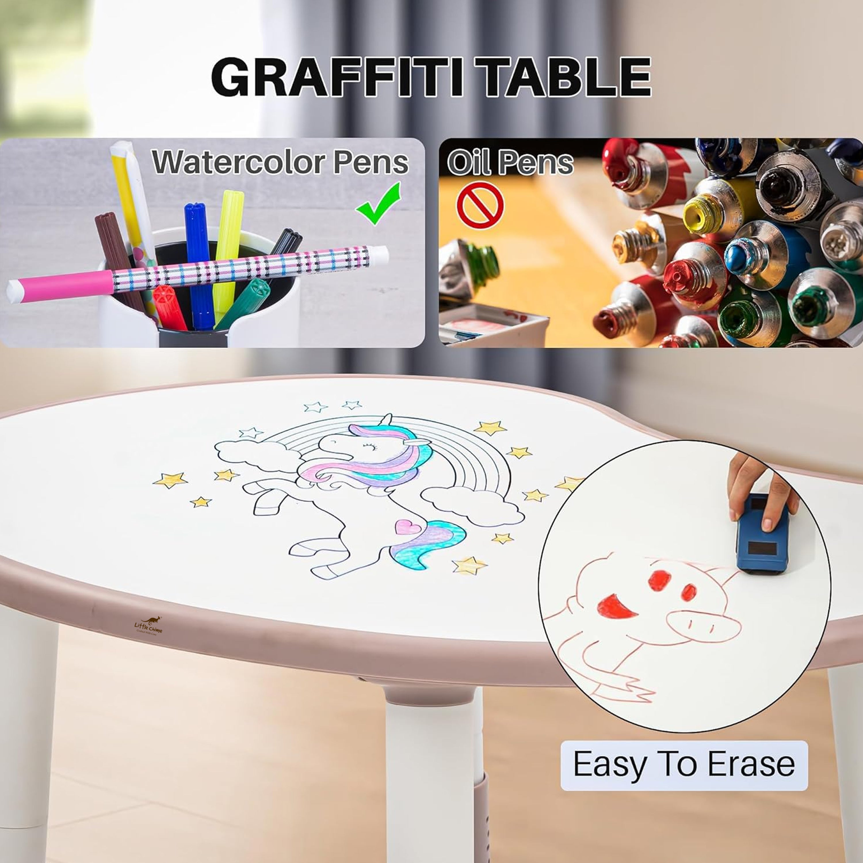 Functional Adjustable Study Table