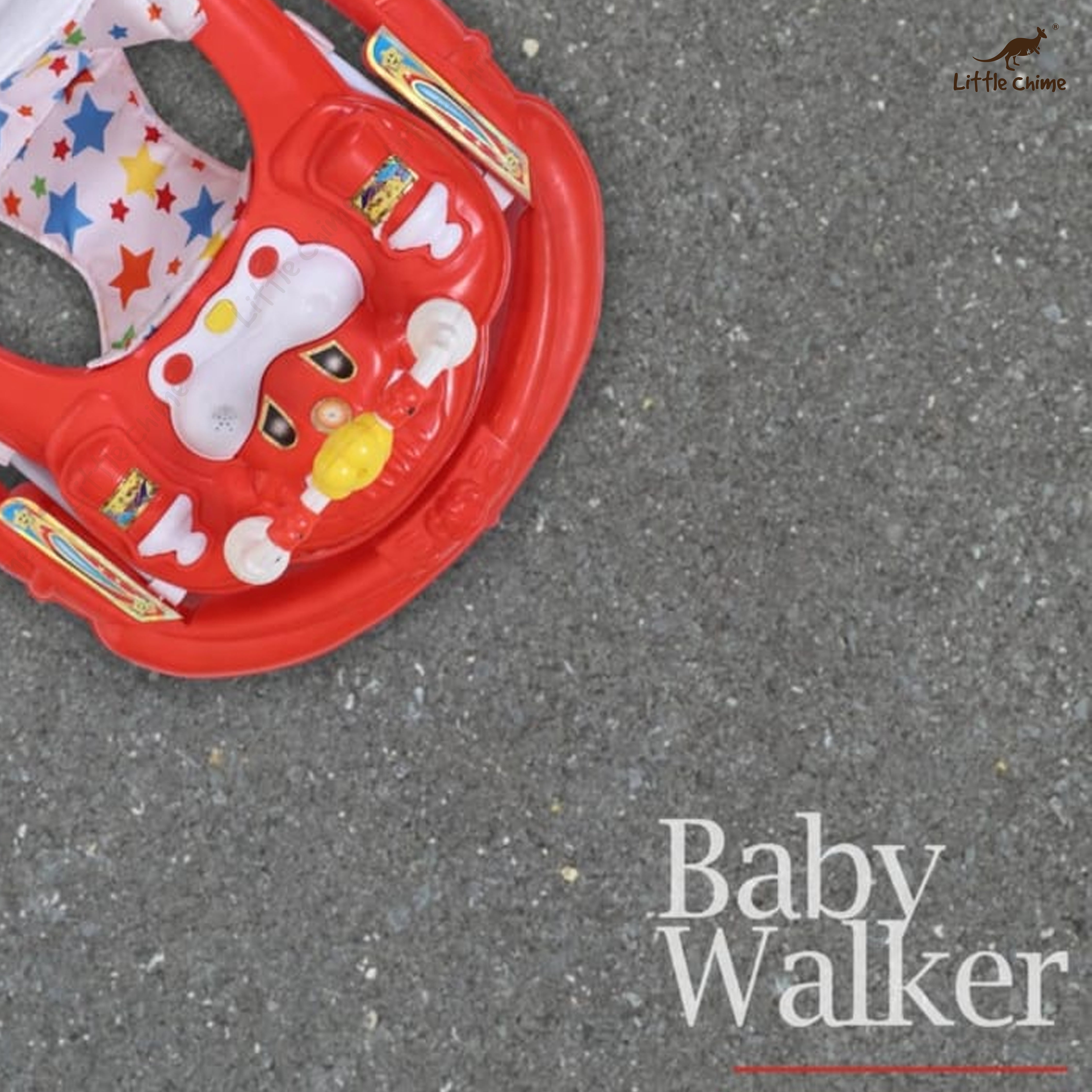 Adjustable Plastic Love Baby Walker