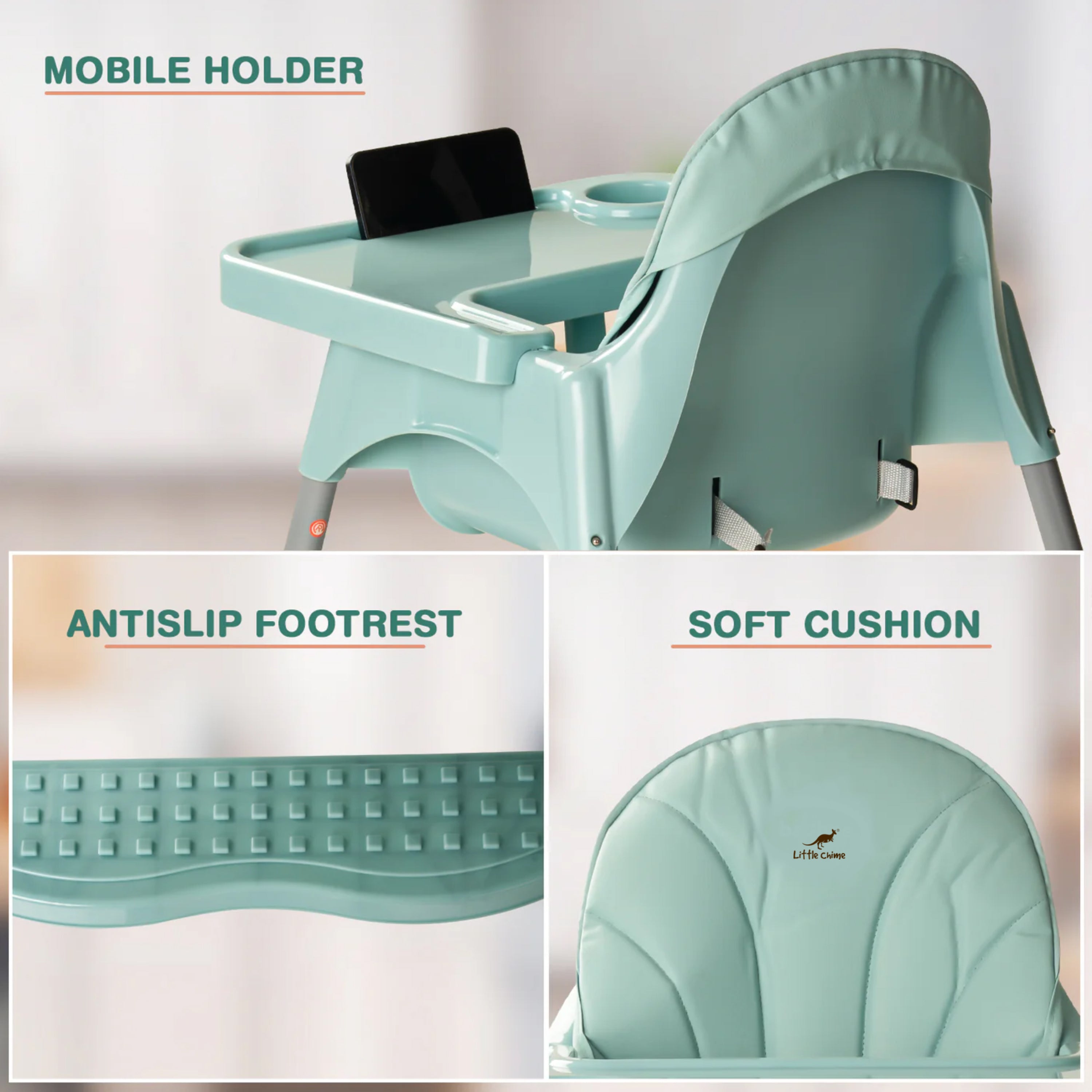 Clento 2 in 1 Baby High Chair for Kids