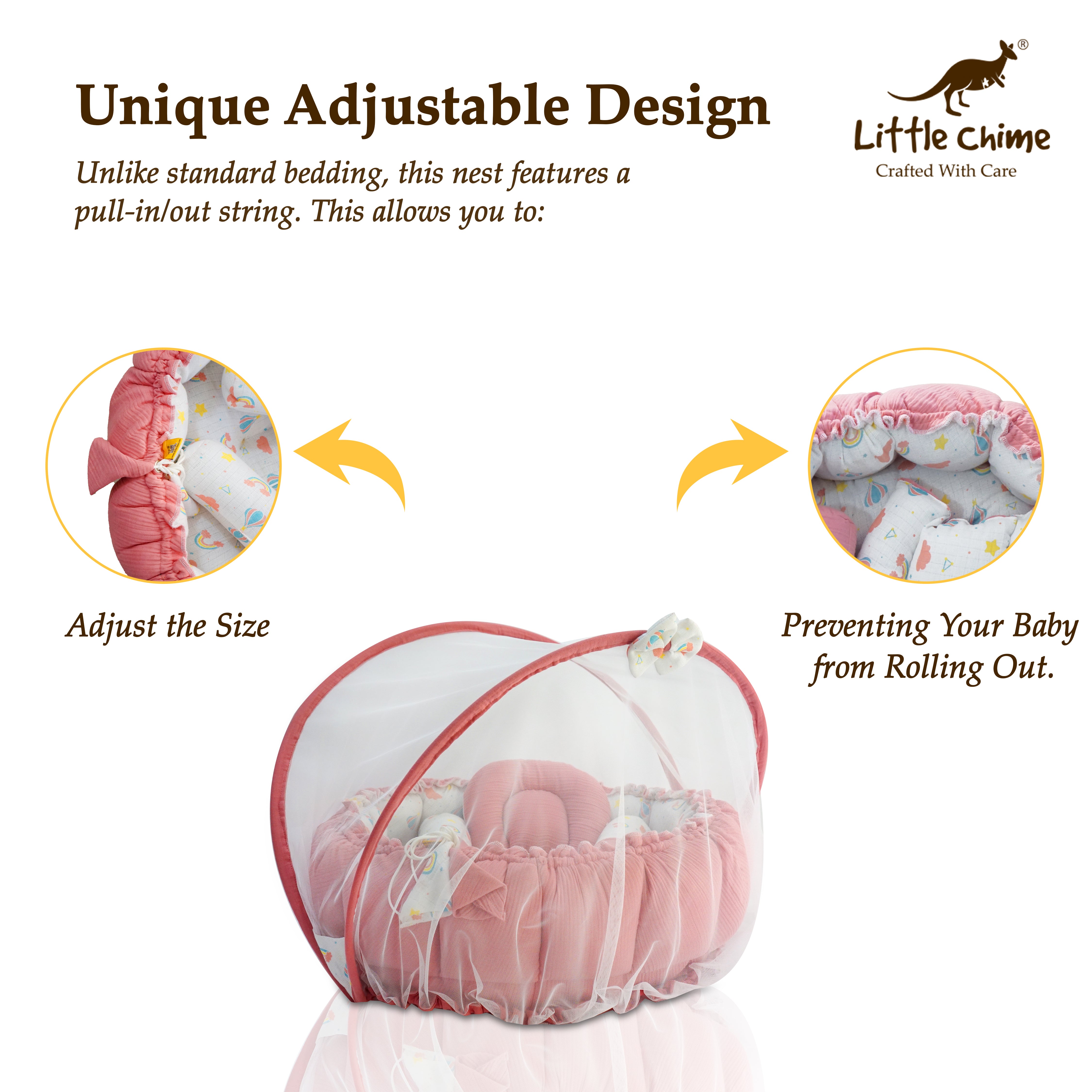 Muslin Round Bed