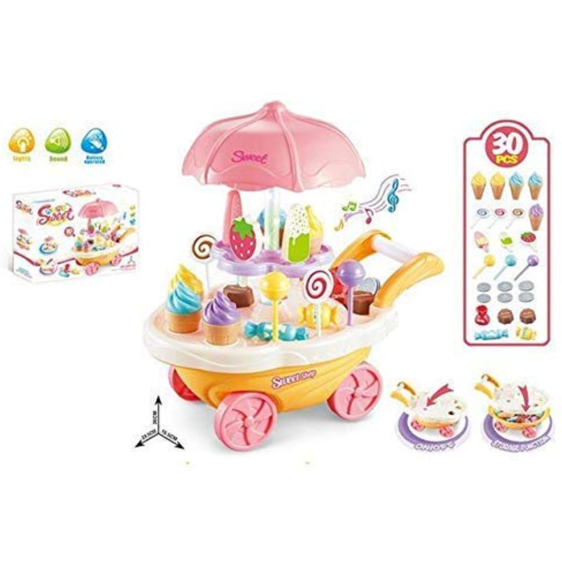 Ice Cream Trolley Set