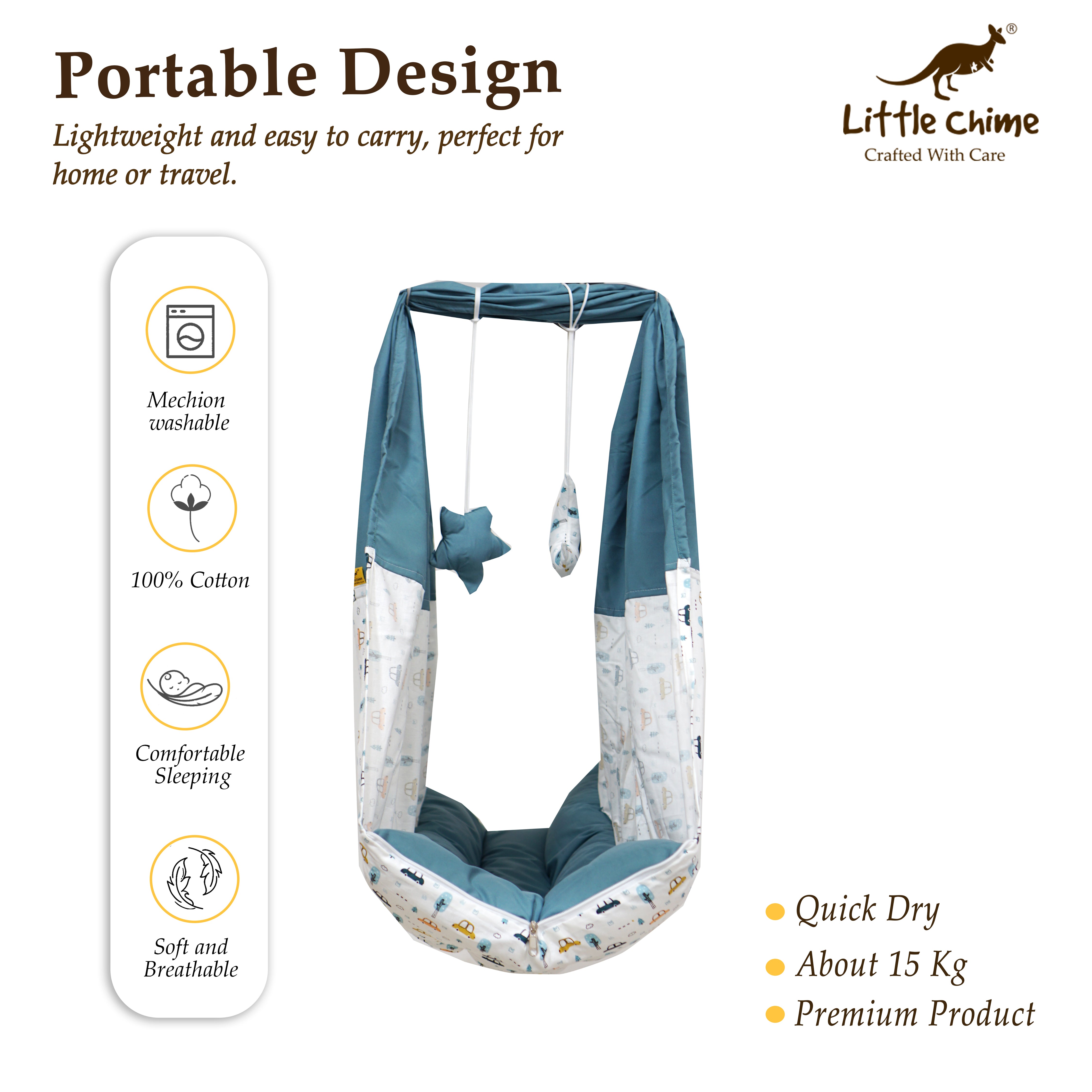 Cotton Bed Cradle Combo