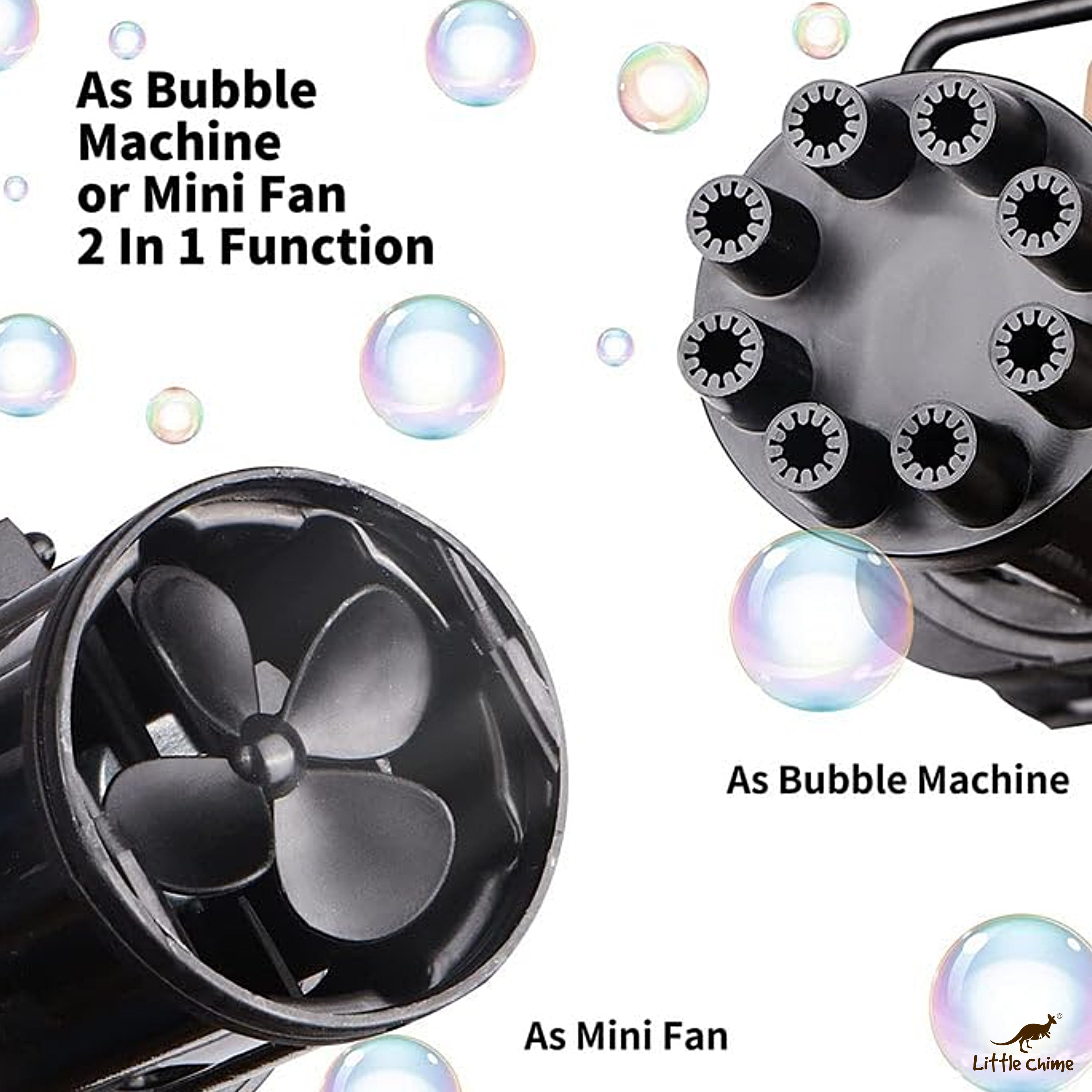 Battery Operated Bubbles Gun Toy