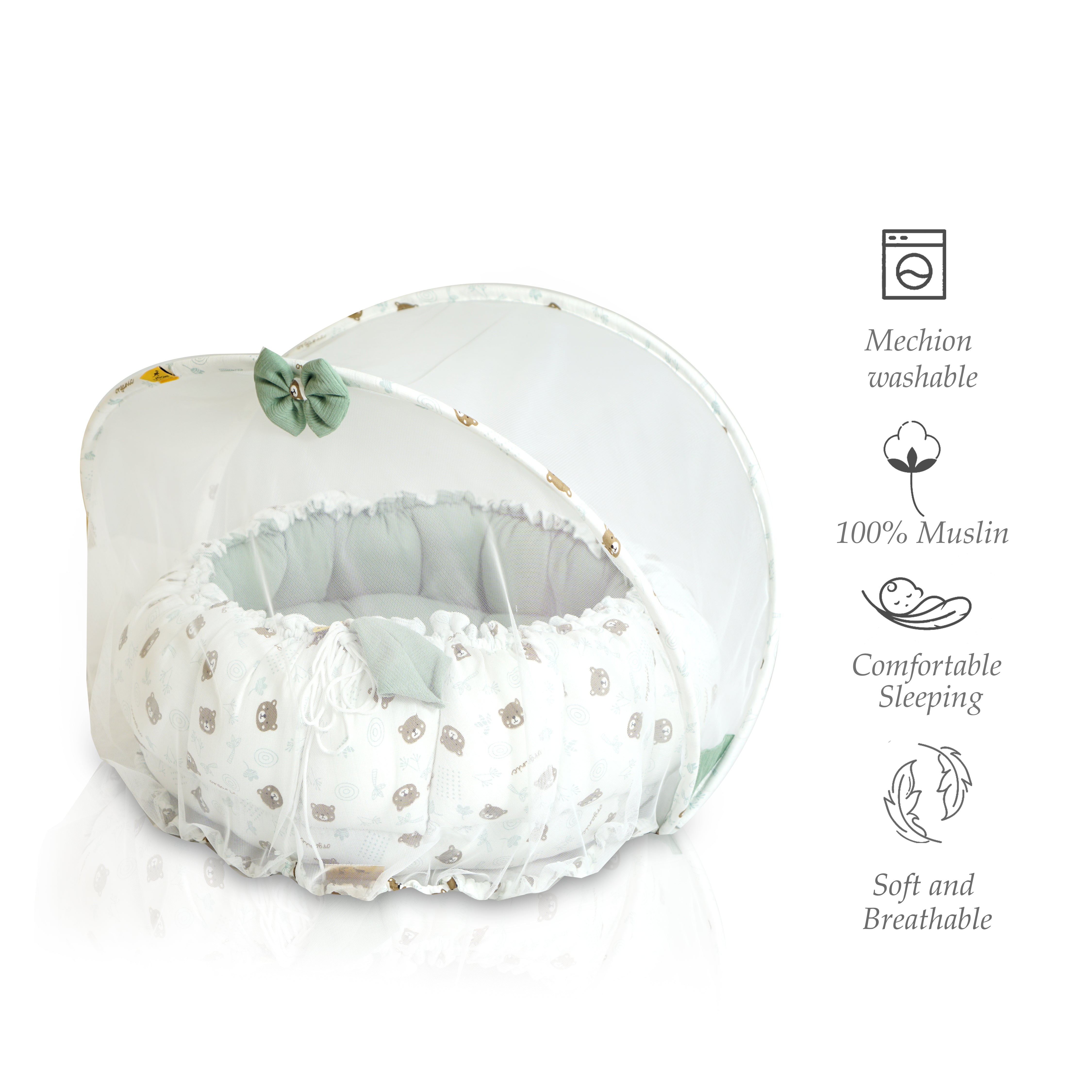 2 Piece Muslin Bed Combo