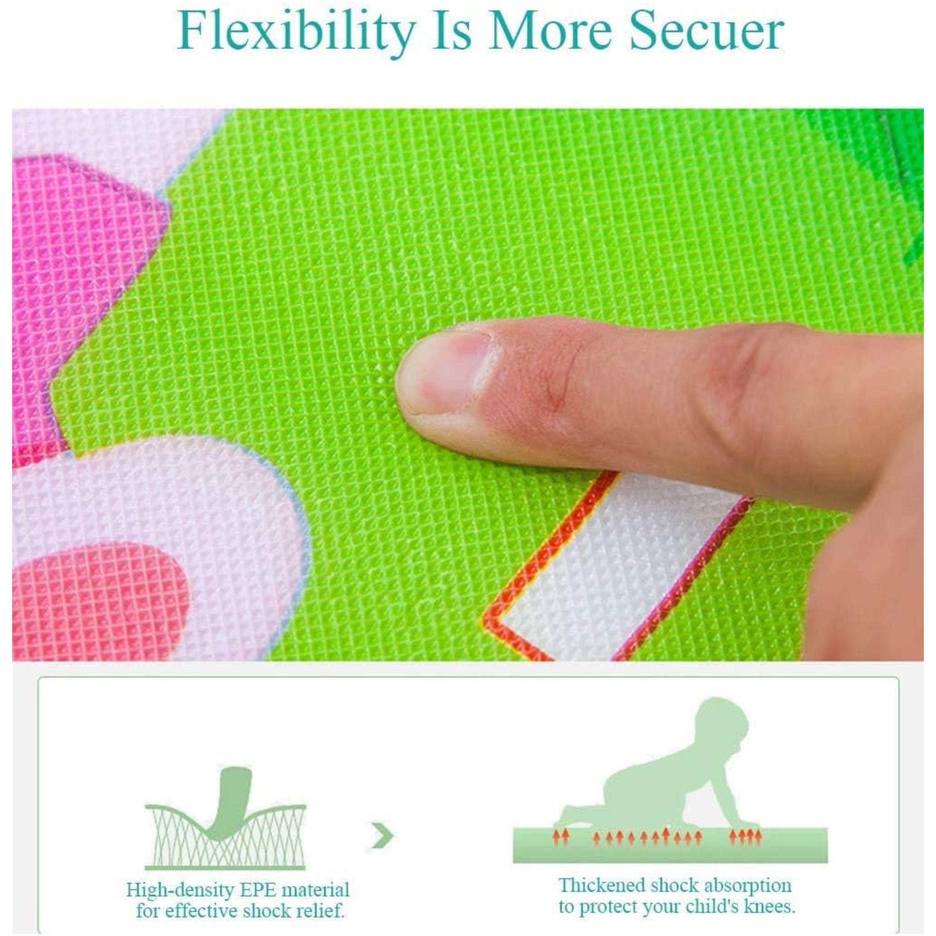 Kids Care Play Mat Baby Crawling Floor Mat Folding