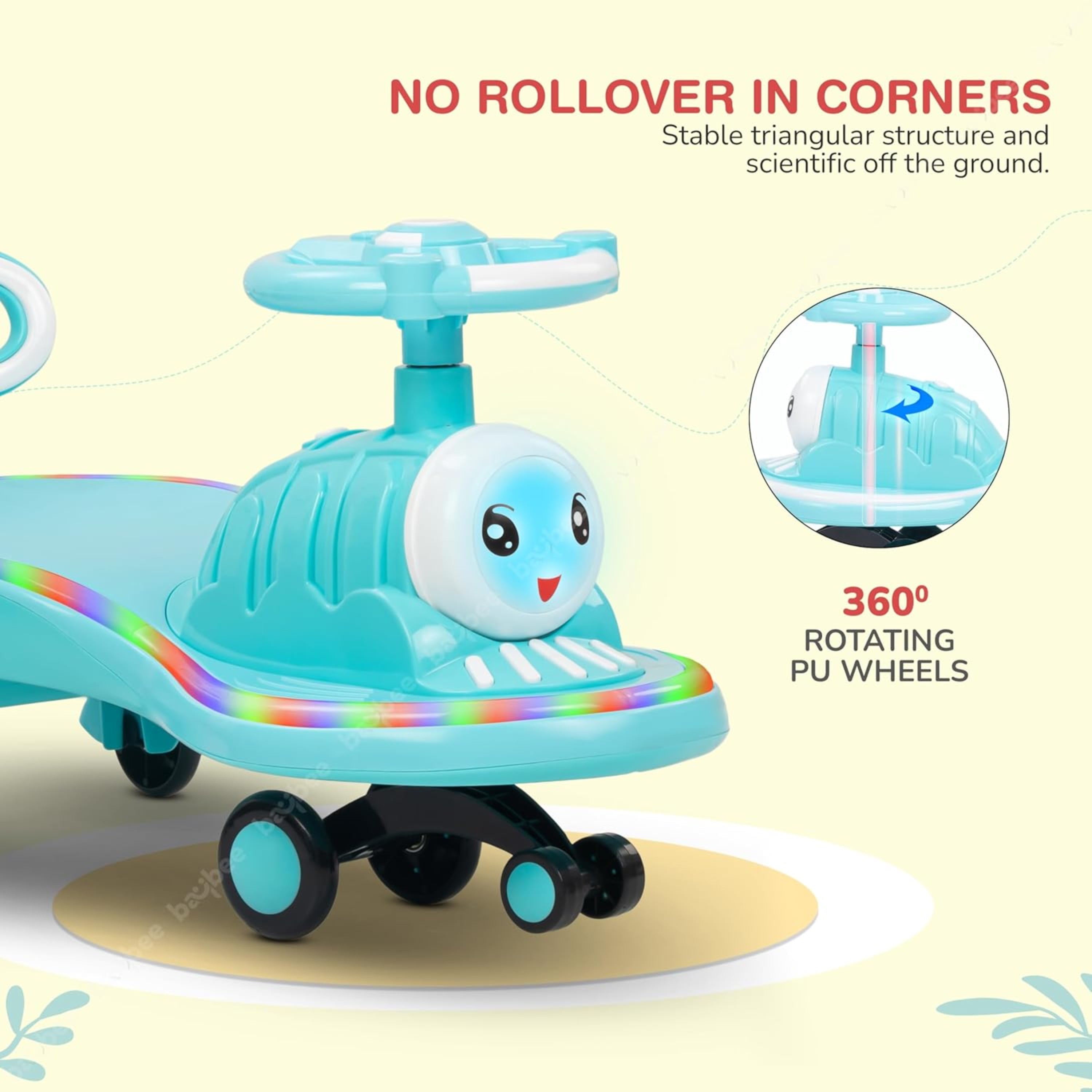 Tranz Kids Magic Swing Car for Kids