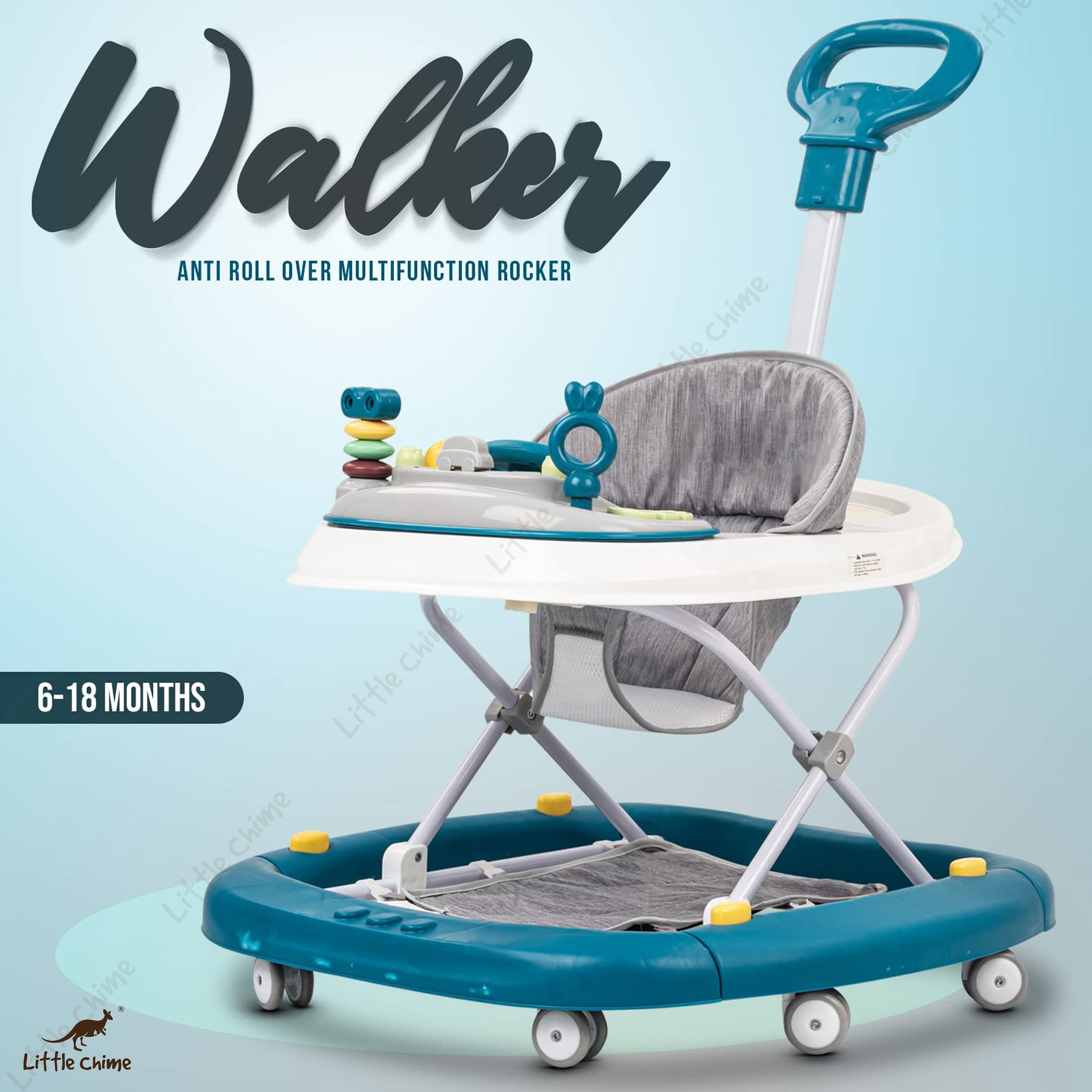 Activity Walker for Babie (Blue/Grey)