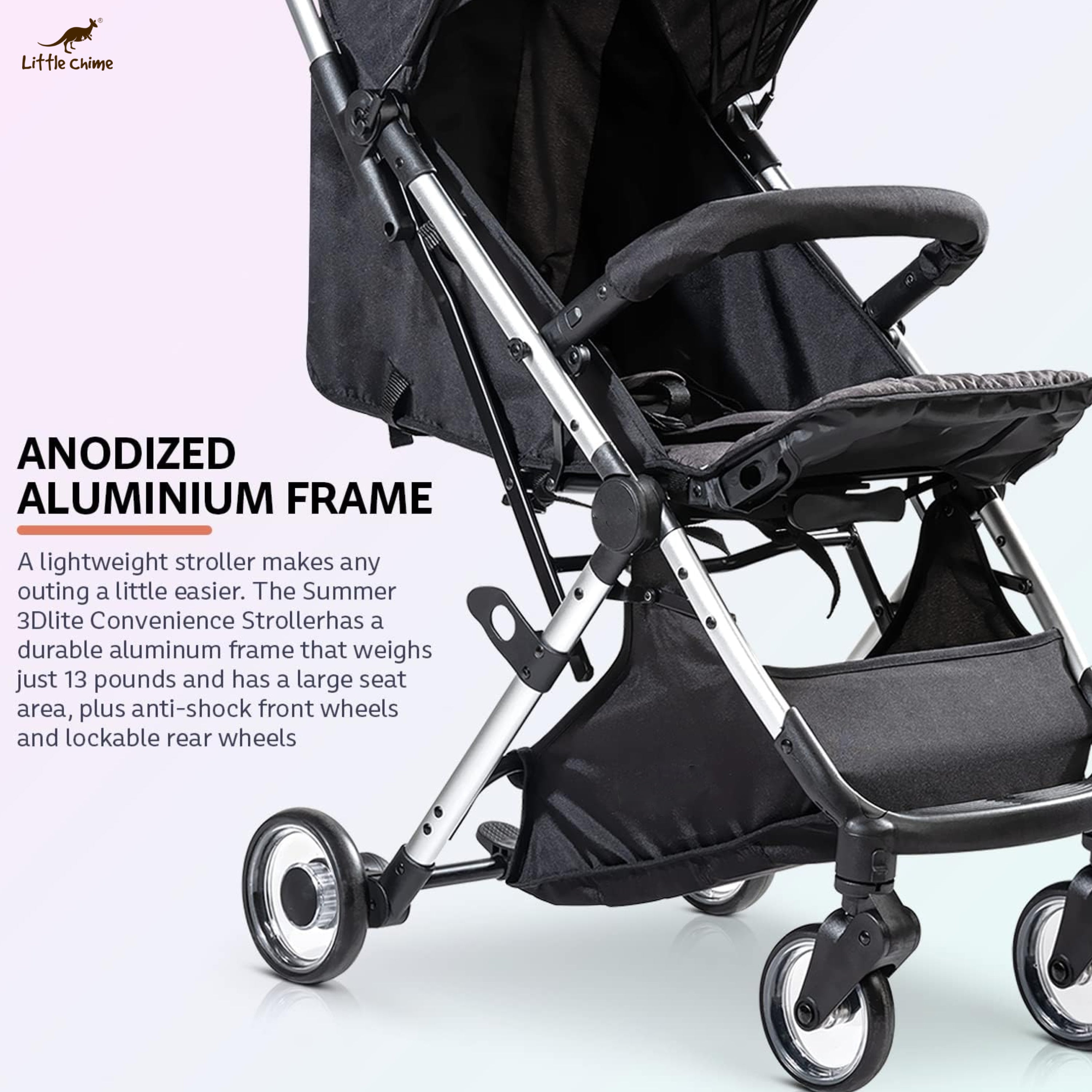 Foldable Baby Stroller with Aluminium Frame