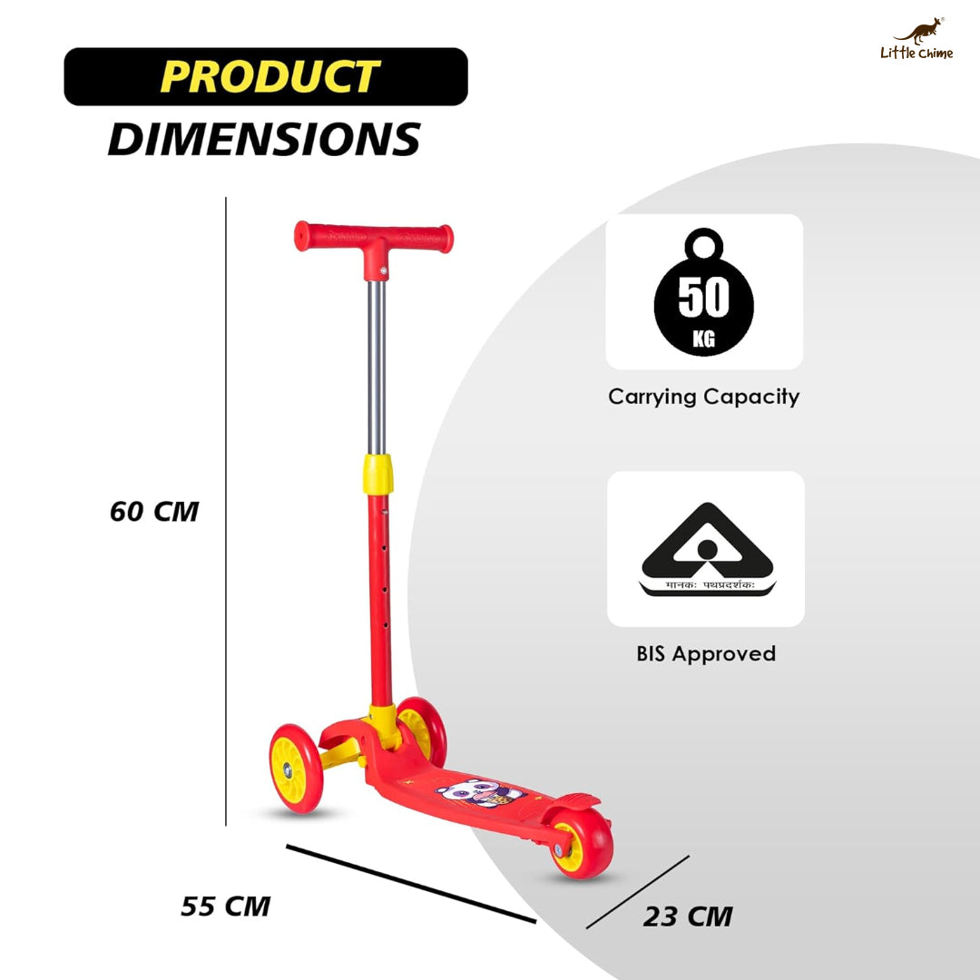 Girls, Kids Scooter with PVC Wheels