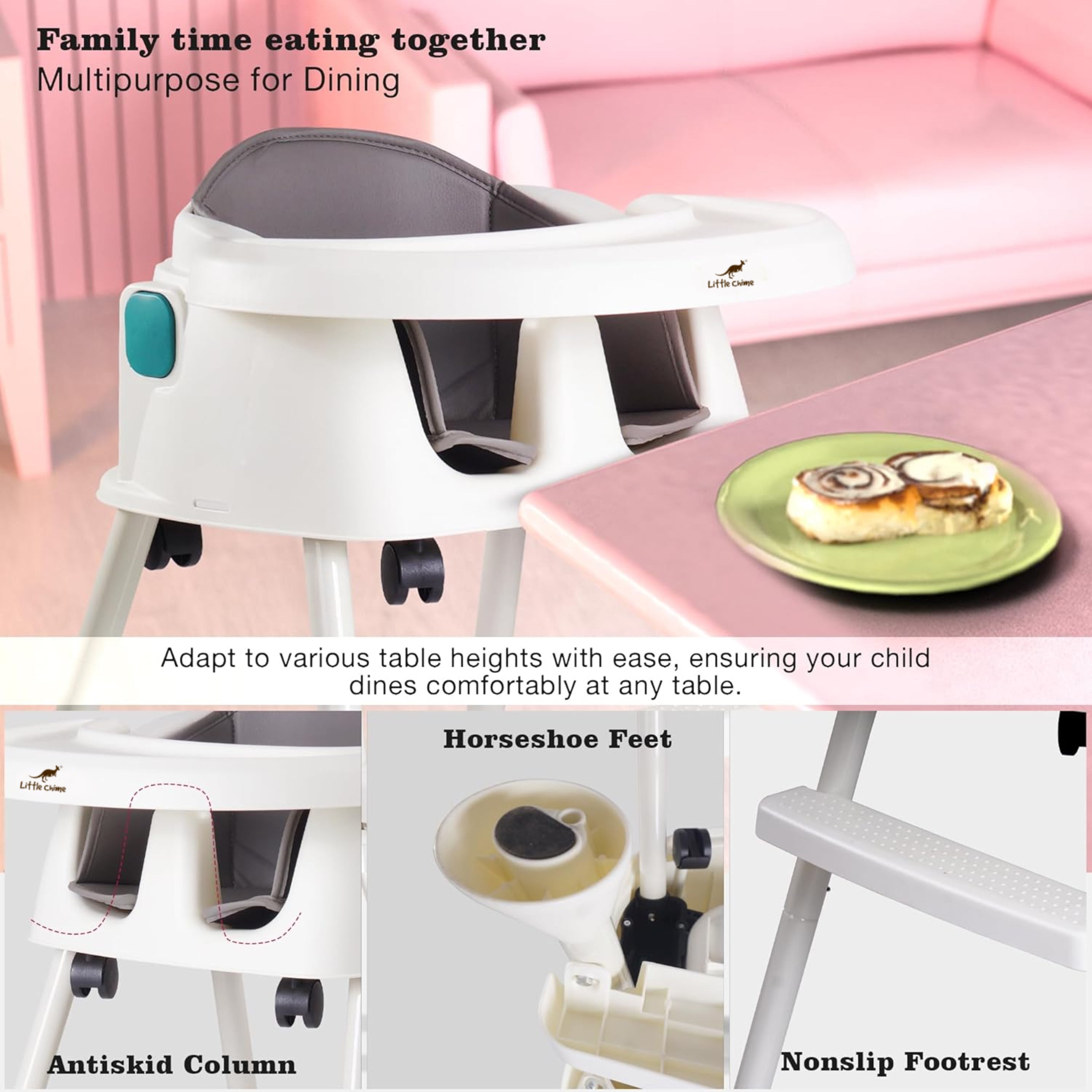 Convertible Kids High Chair for Baby