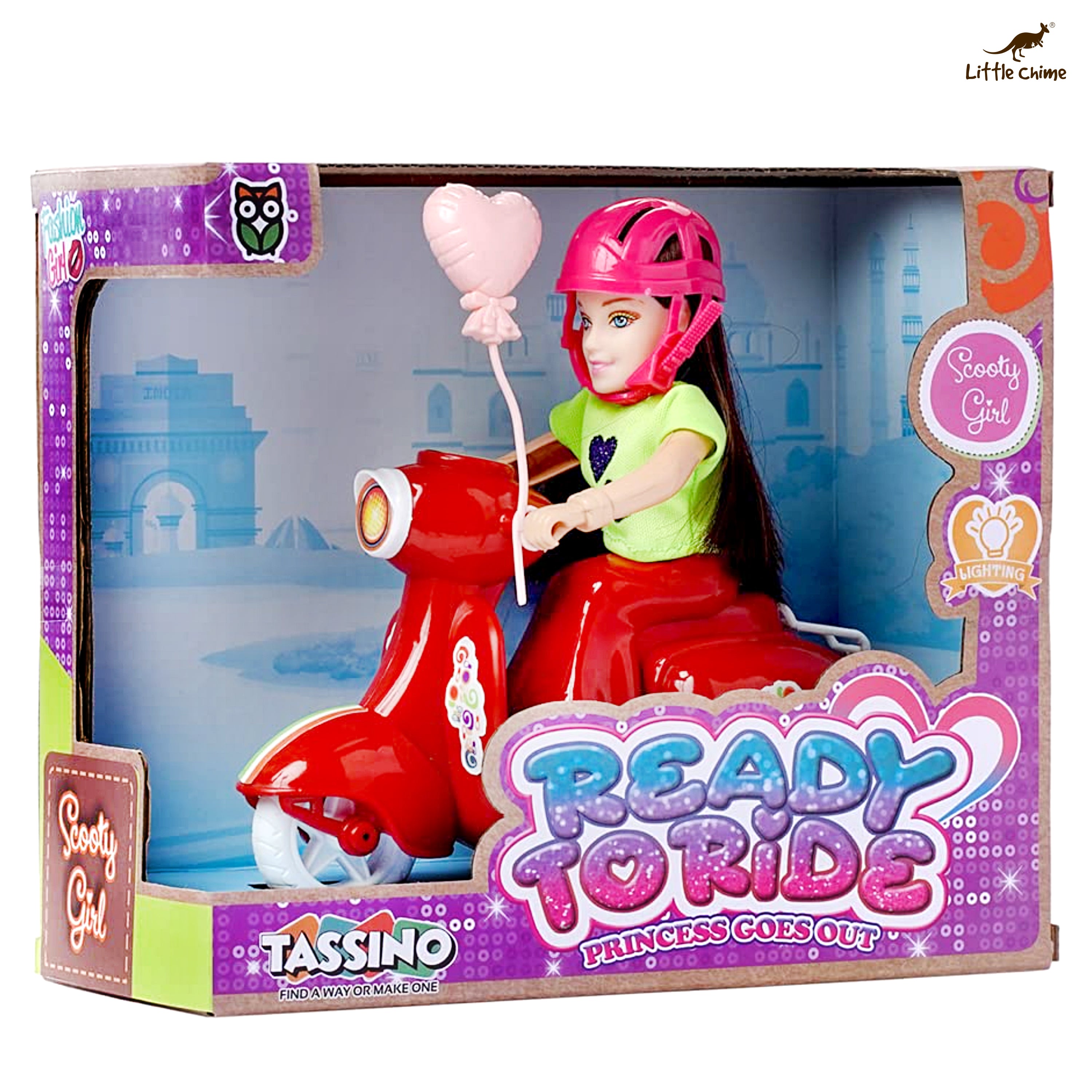 Tassino Doll Scooter Girl Toy