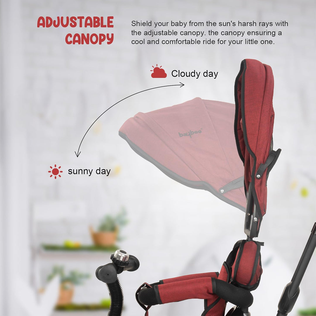 Tricycle with Parental Push Handle