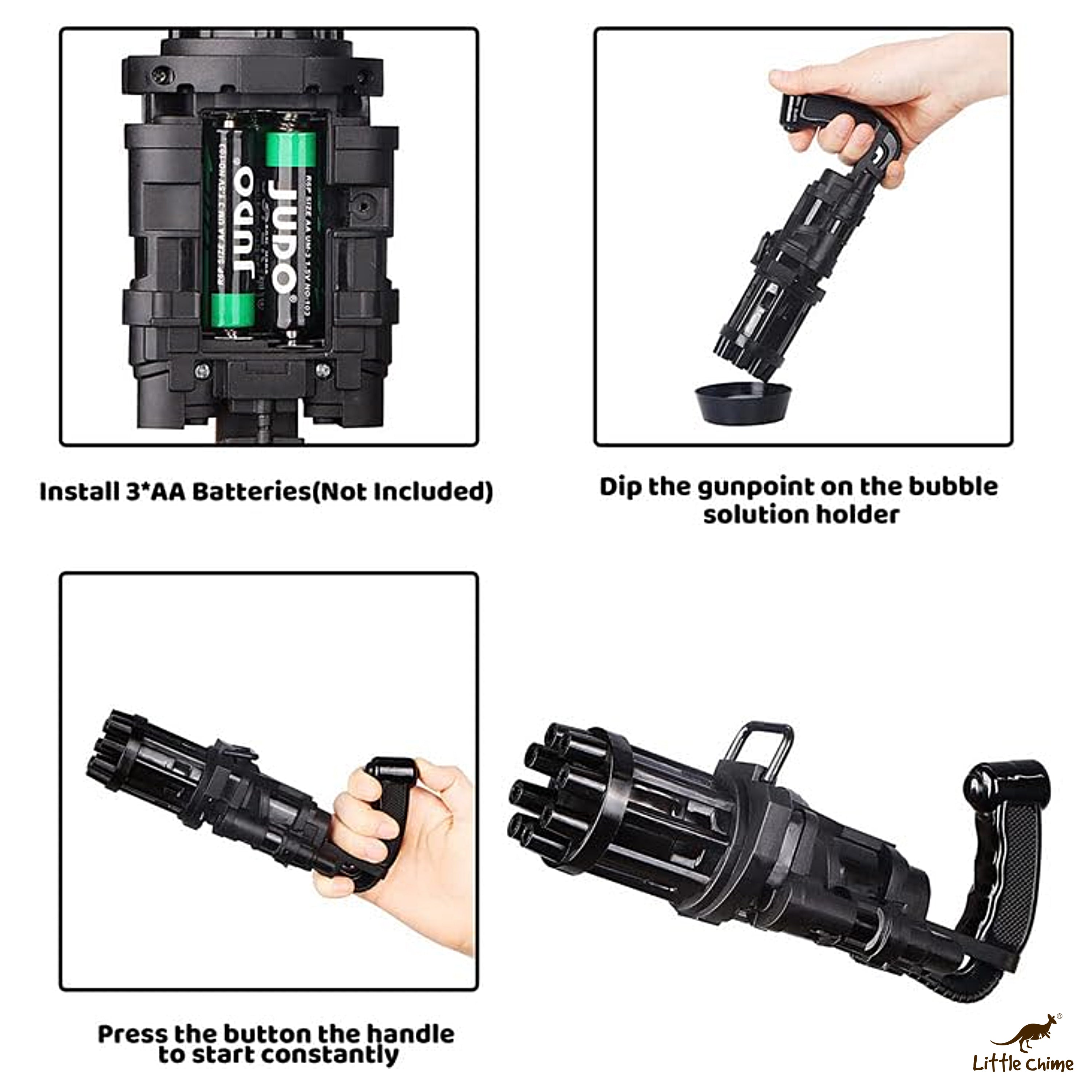 Battery Operated Bubbles Gun Toy