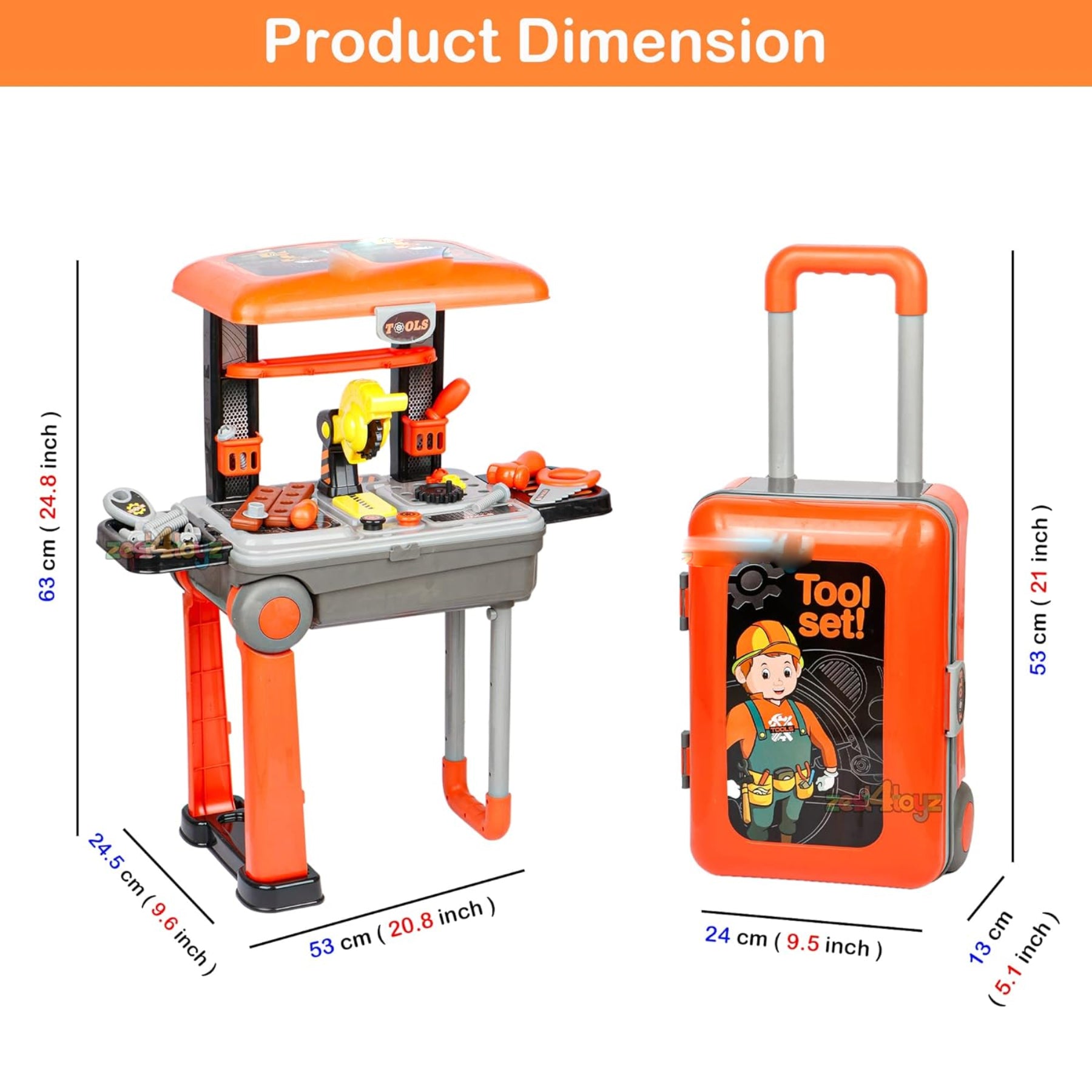 Deluxe Plastic Tool Work Bench