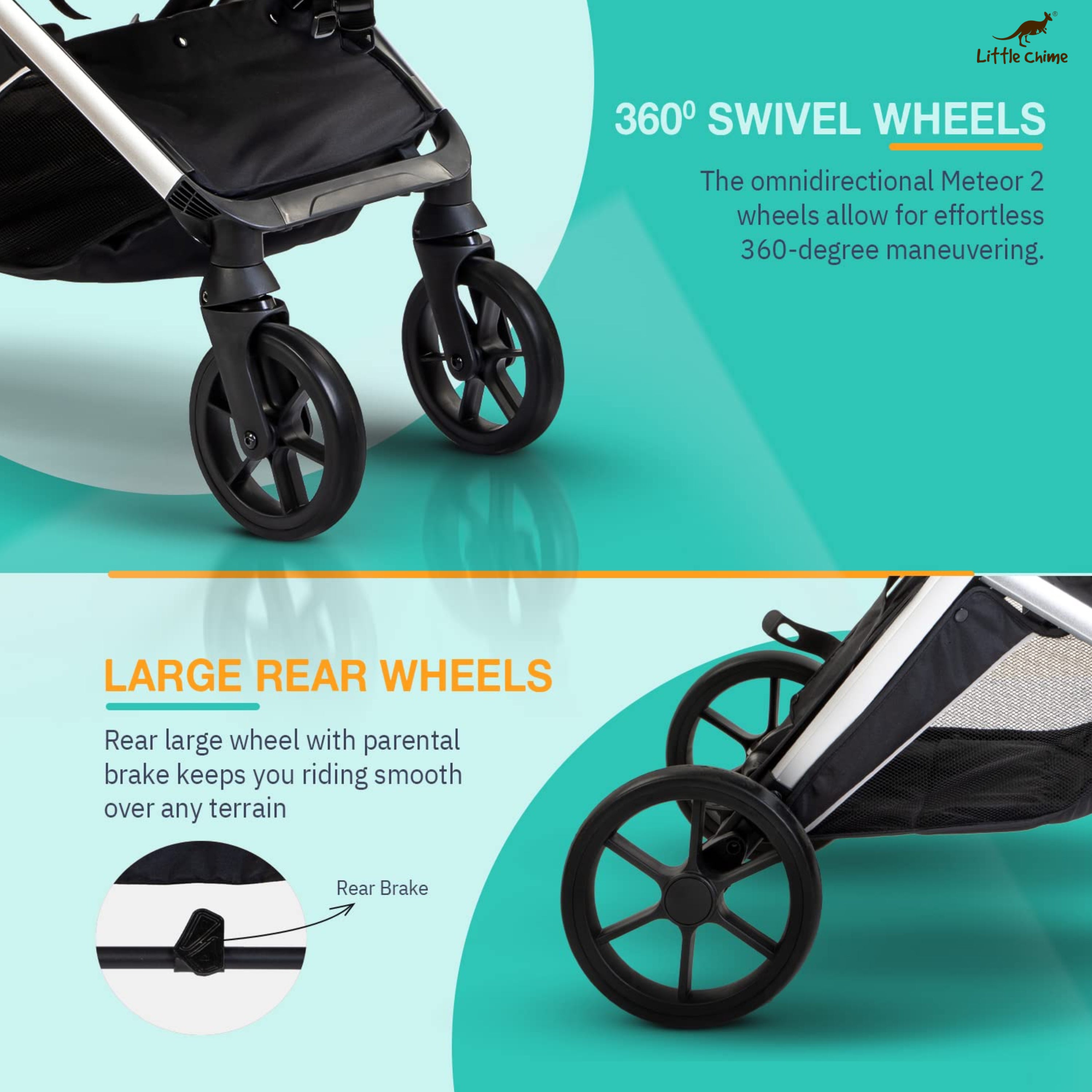 Convertible Baby Pram Stroller with Car Seat Combo