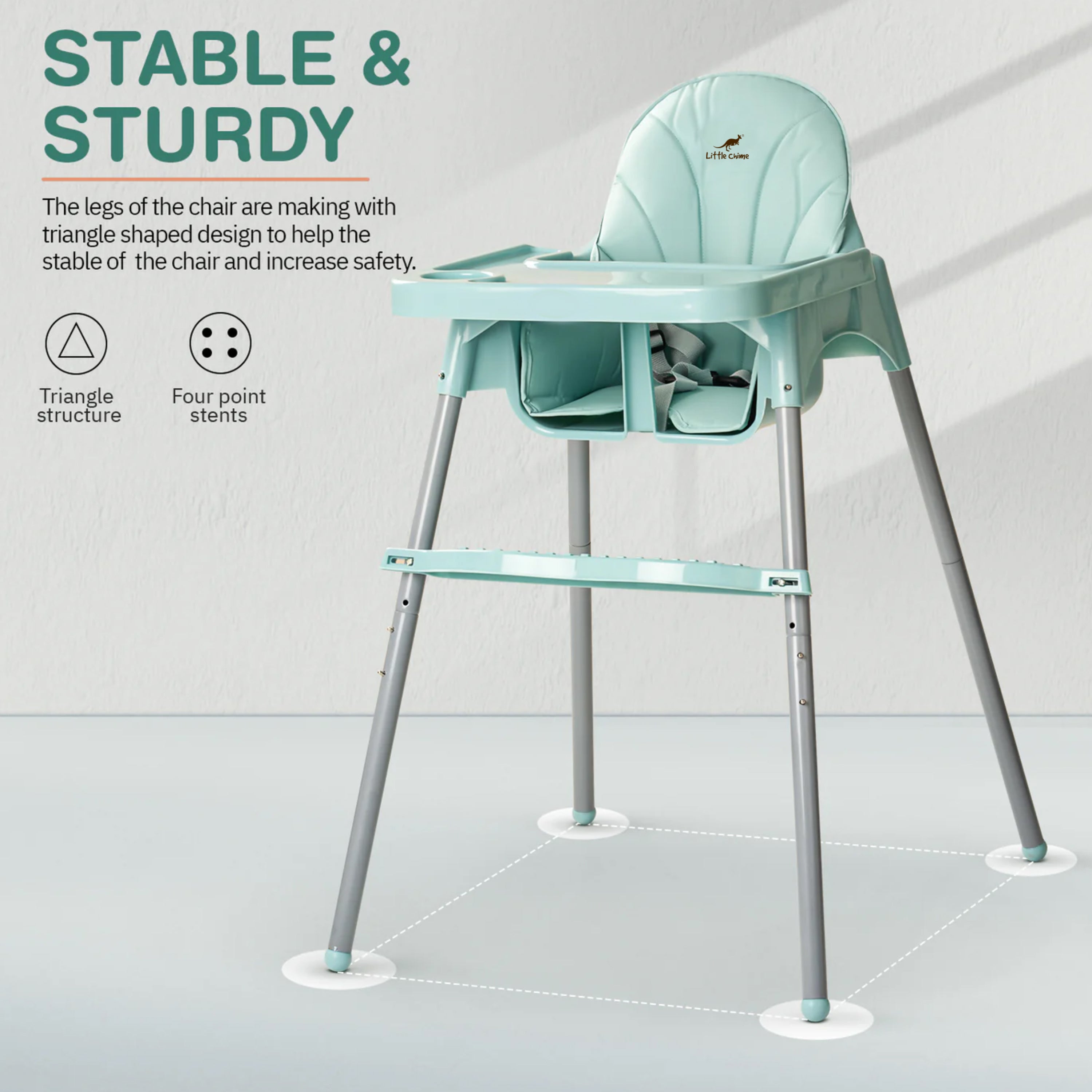 Clento 2 in 1 Baby High Chair for Kids