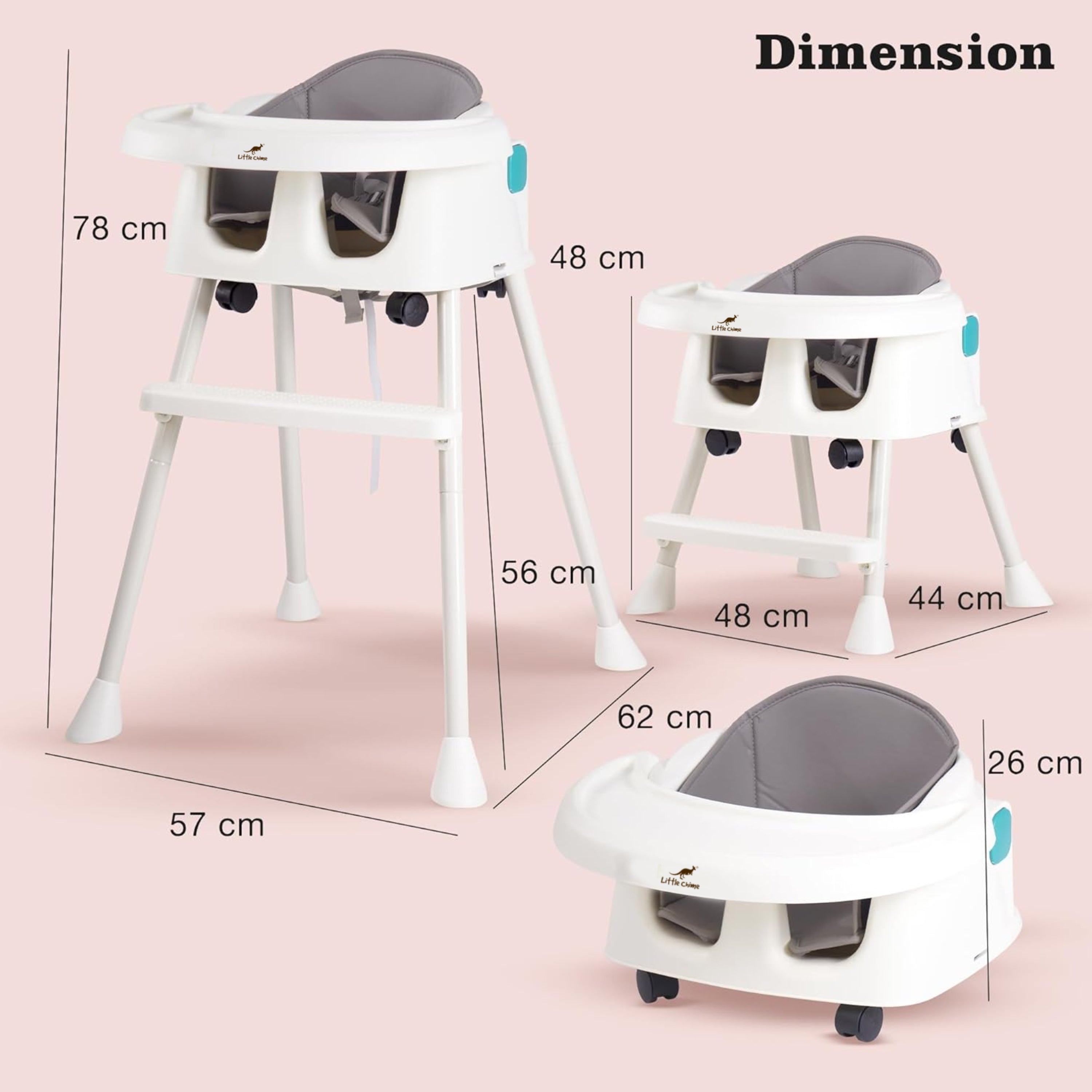 Convertible Kids High Chair for Baby