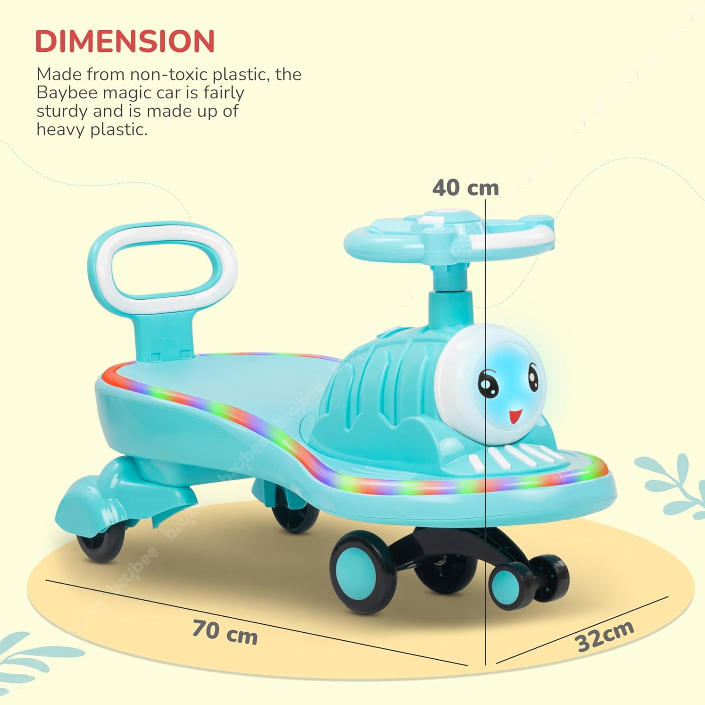 Tranz Kids Magic Swing Car for Kids