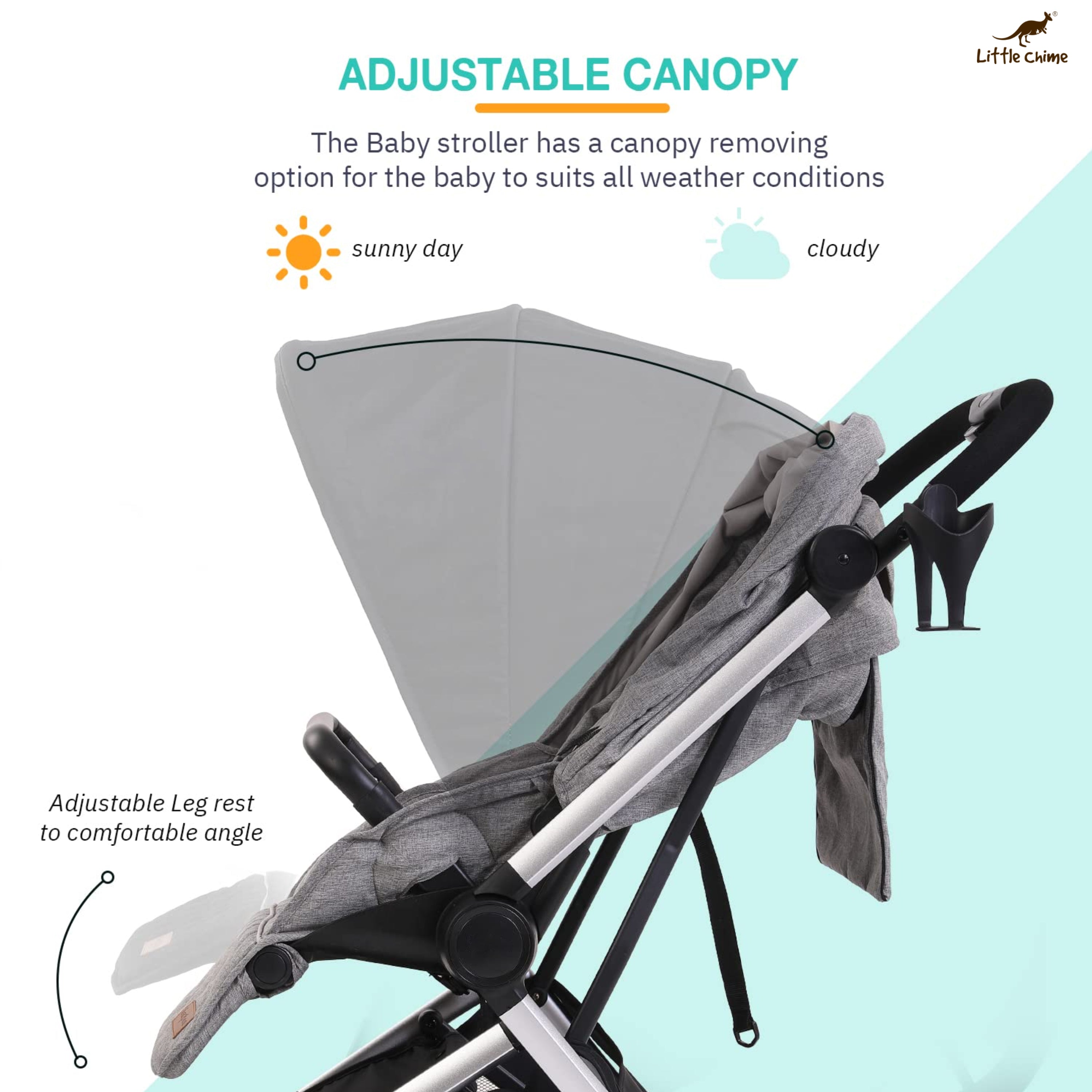 Convertible Baby Pram Stroller with Car Seat Combo