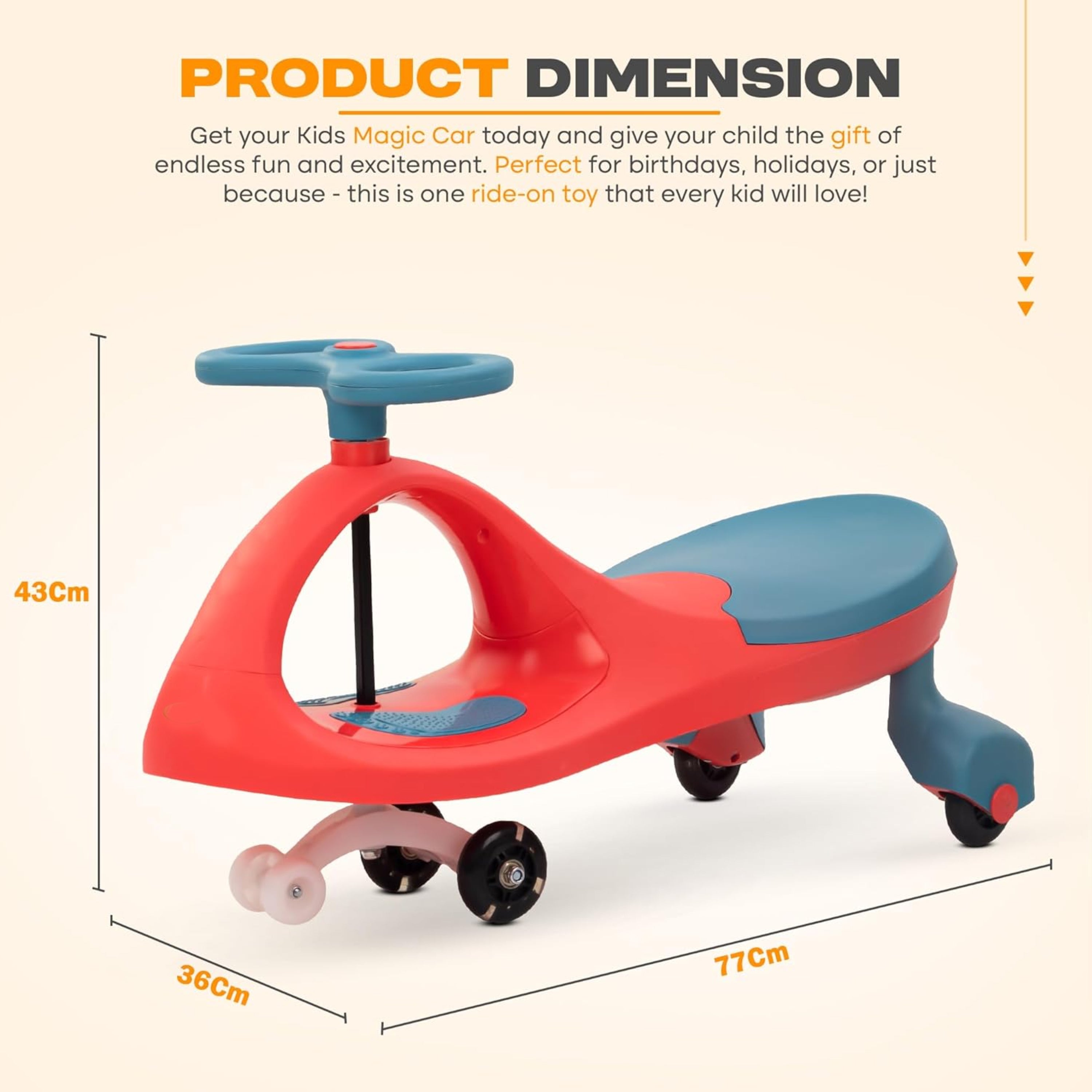 Glide Magic Swing Car for Kids