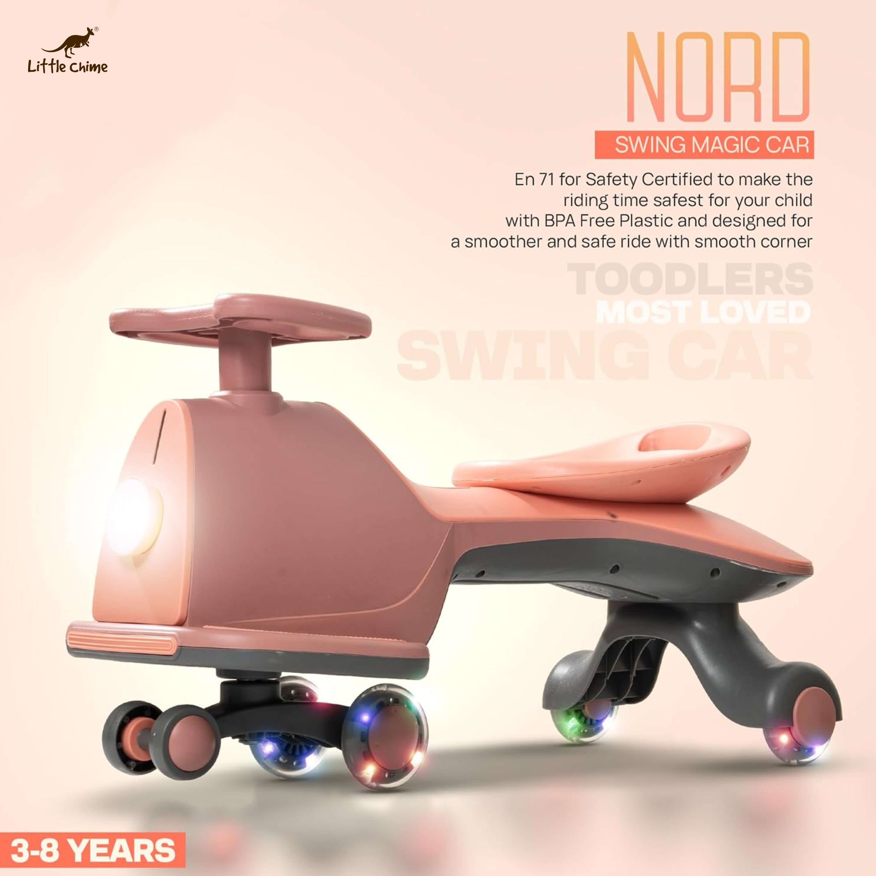 Nord Kids Magic Swing Cars for Kids