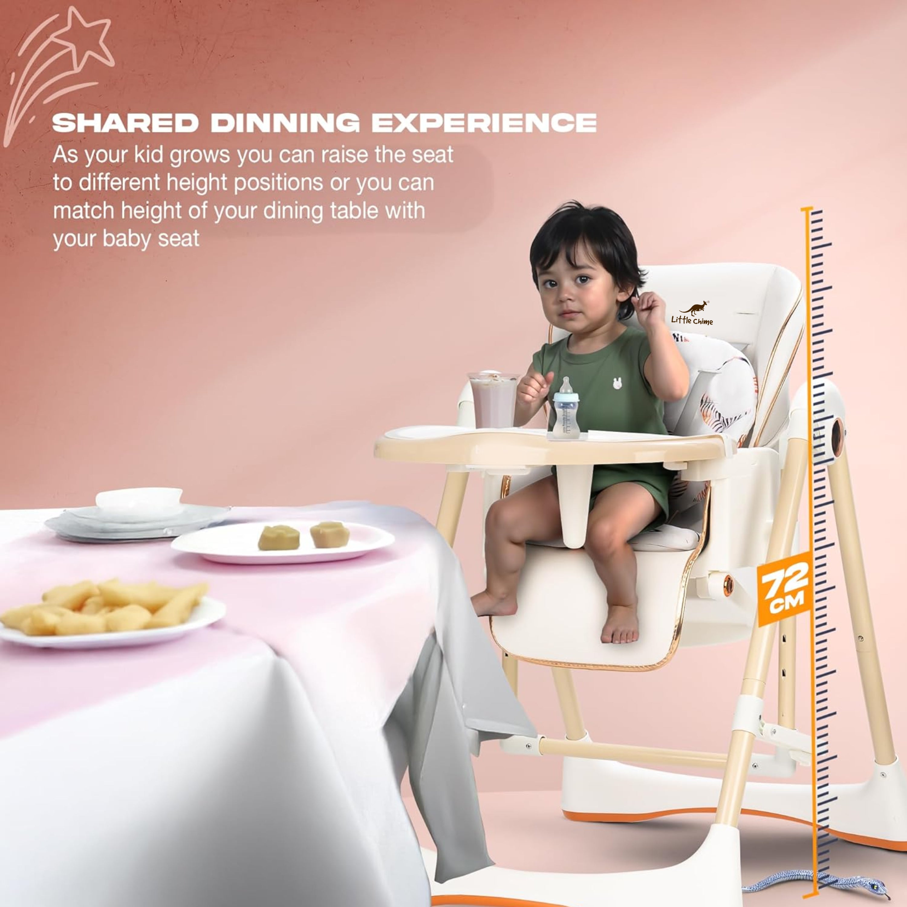 Nivio 3-in-1 Convertible High Chair