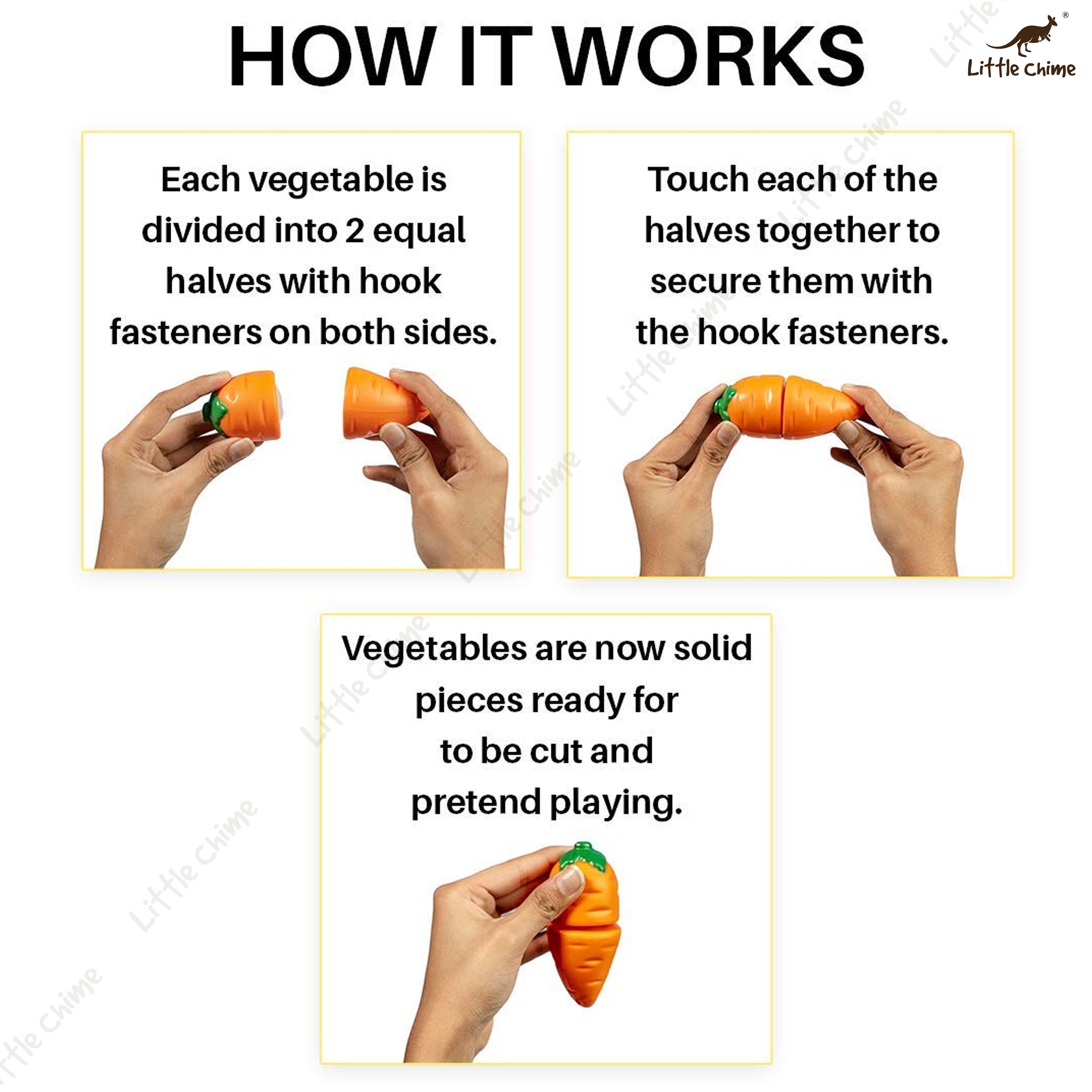 Littlechime veggie delight veg cut set