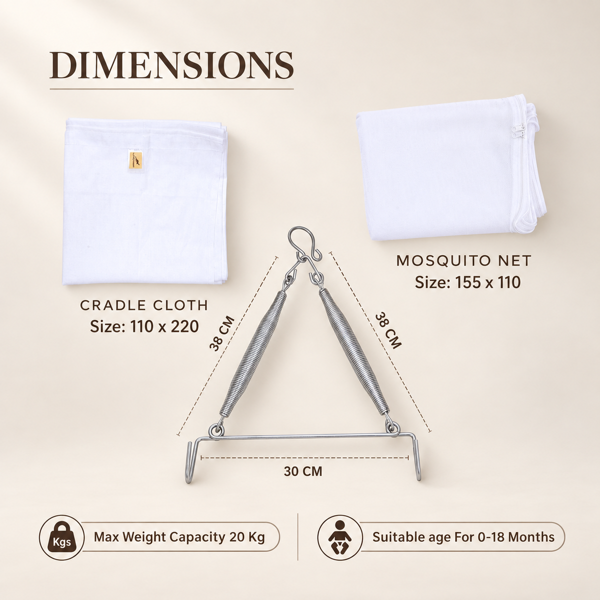 Little Chime White Cradle Comb