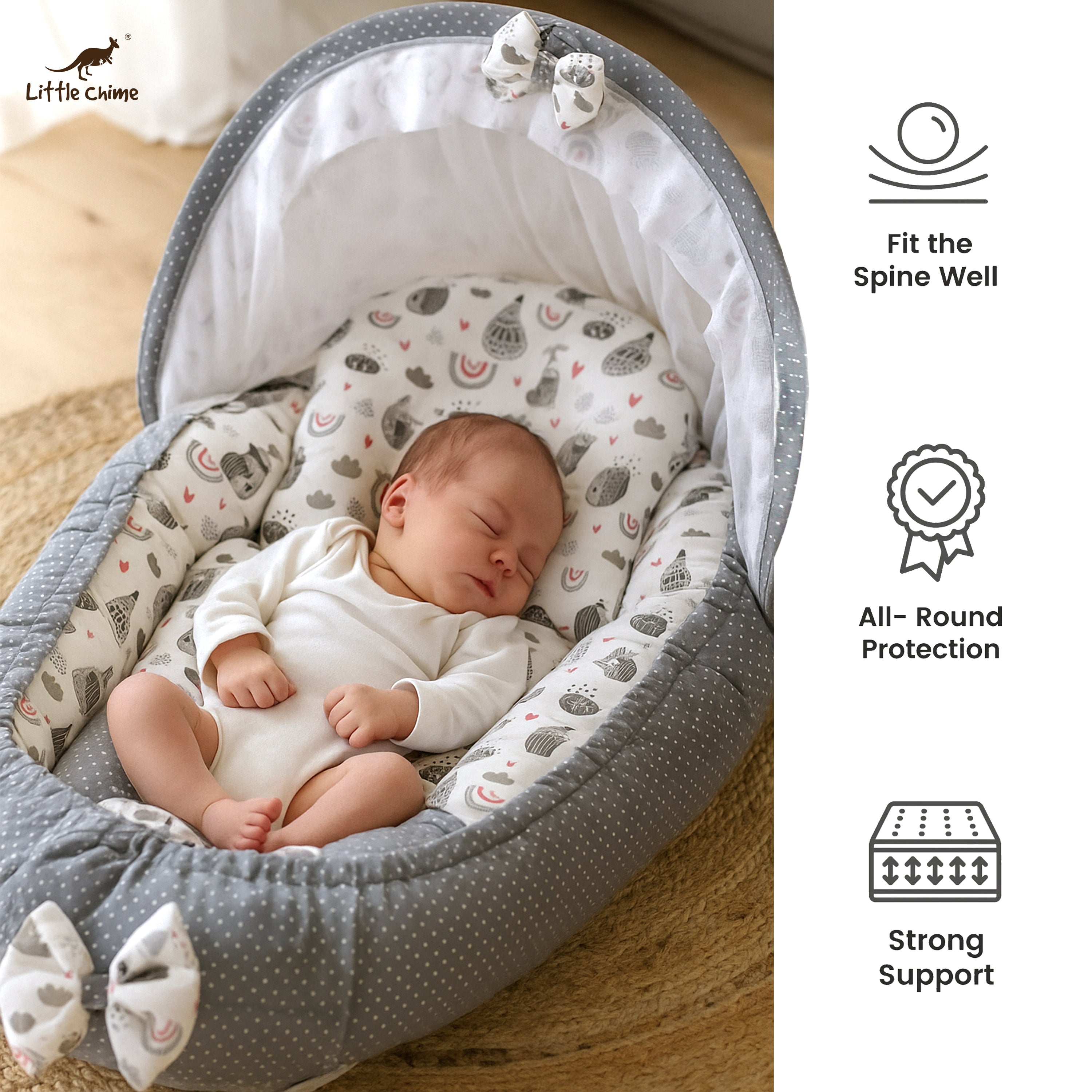 Almond Baby Bed